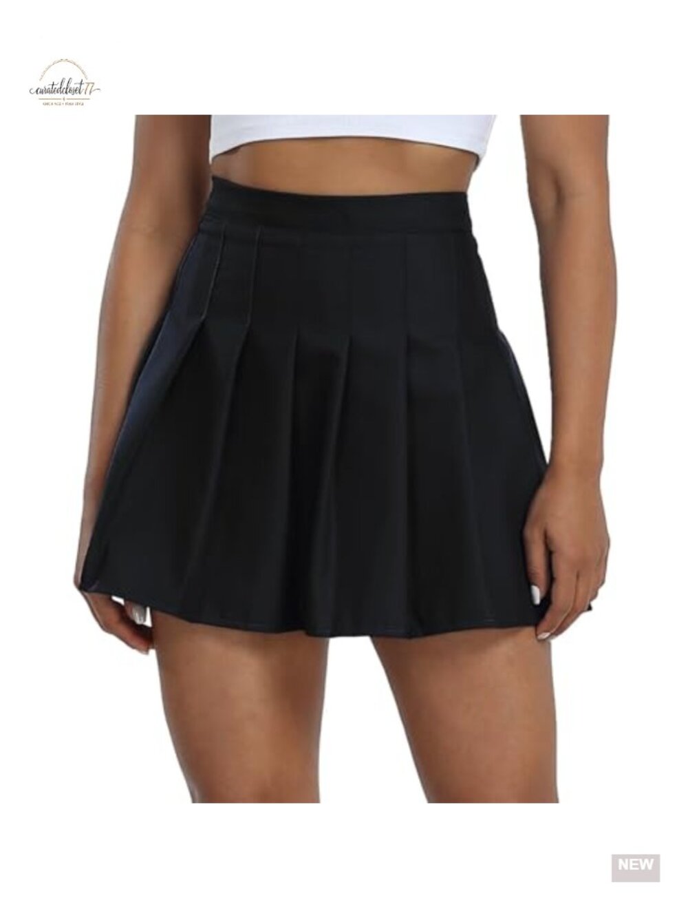 Pleated Skort High Waisted Mini Skirt with Shorts Tennis